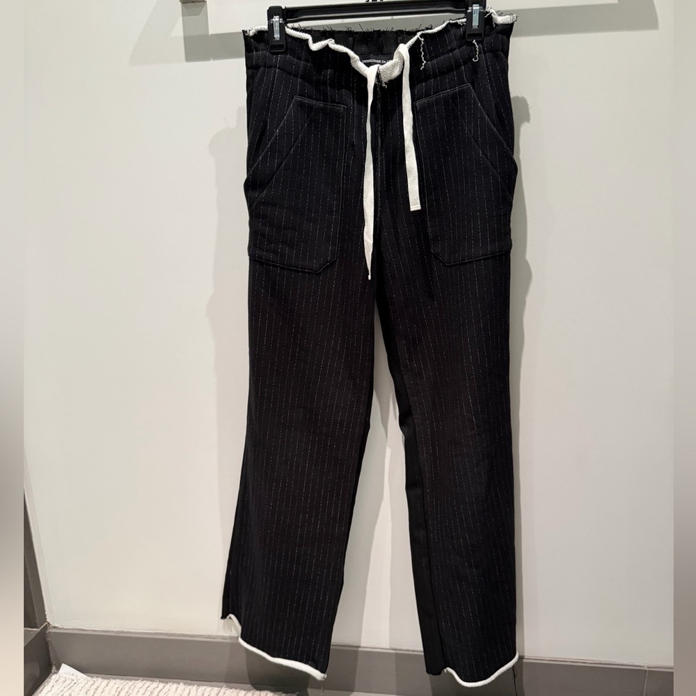 Undercover Ltd UC2D8506-2 Black Pinstripe Pants